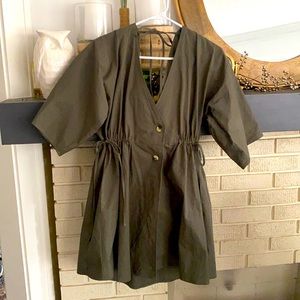 ASOS Olive green structured dress